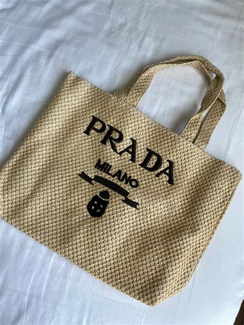 prada milano beach tote|prada tote bag transparent.